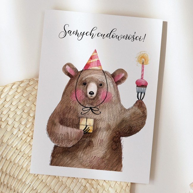 Kartka urodzinowa Cardie - Samych cudowności!