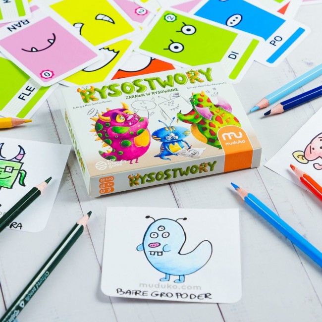 Gra zabawa w rysowanie Muduko - Rysostwory