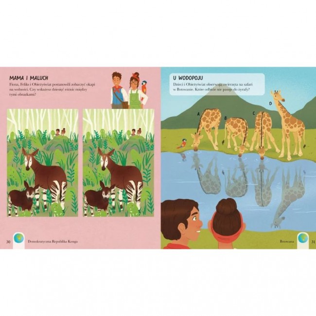 Książka "Dookoła świata. 80 zagadek obrazkowych" Wydawnictwo Nasza Księgarnia