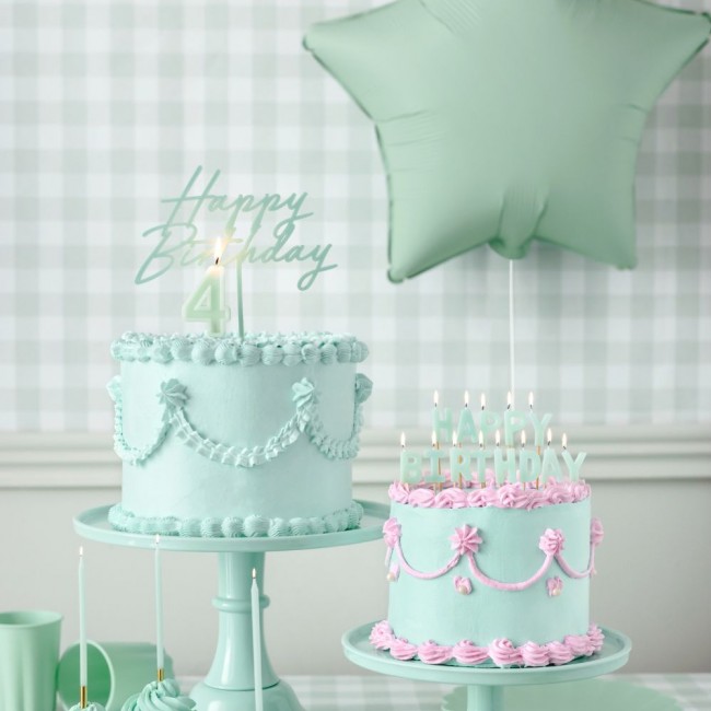 Balon foliowy Party Deco - Gwiazdka zielona 48 cm