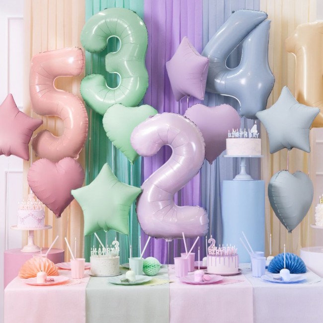 Balon foliowy Party Deco - Serce fioletowe 48 cm