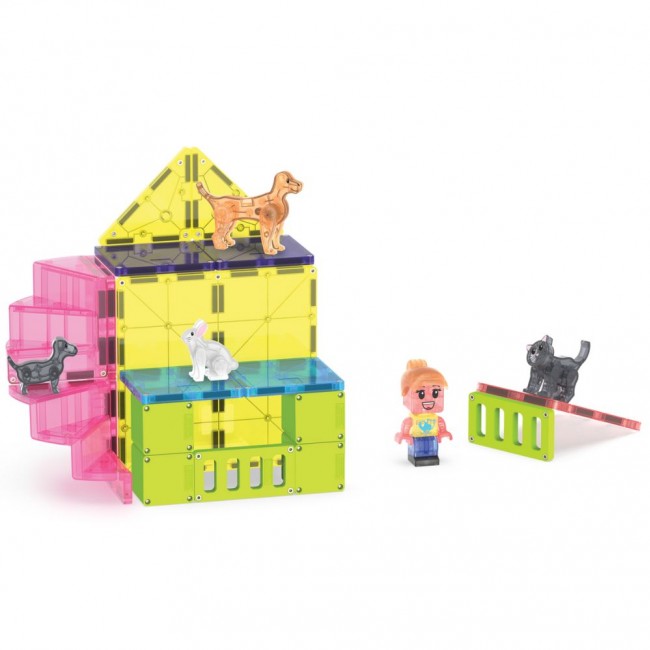 Klocki magnetyczne MAGNA-TILES - Pet Playhouse 50 el.
