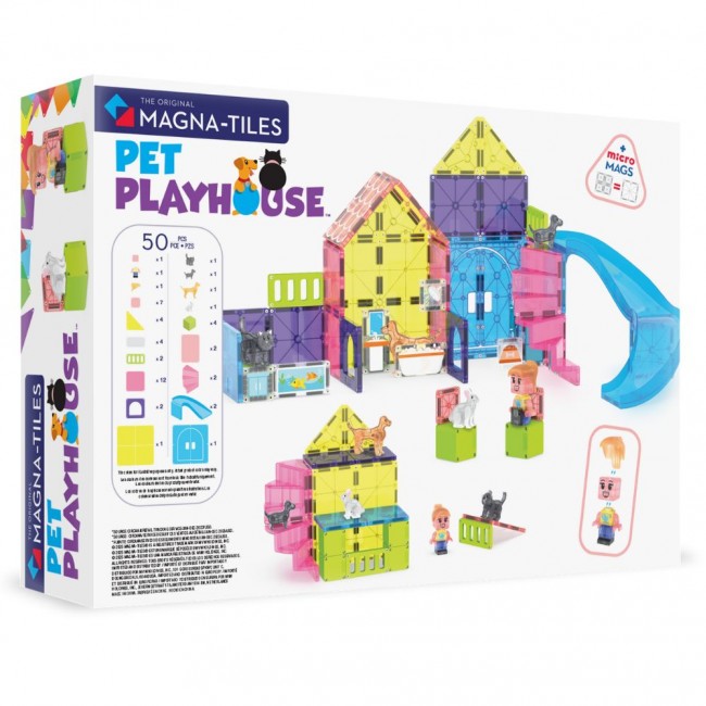 Klocki magnetyczne MAGNA-TILES - Pet Playhouse 50 el.