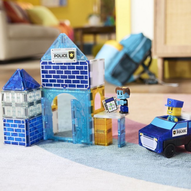 Klocki magnetyczne MAGNA-TILES - Police Station 35 el.