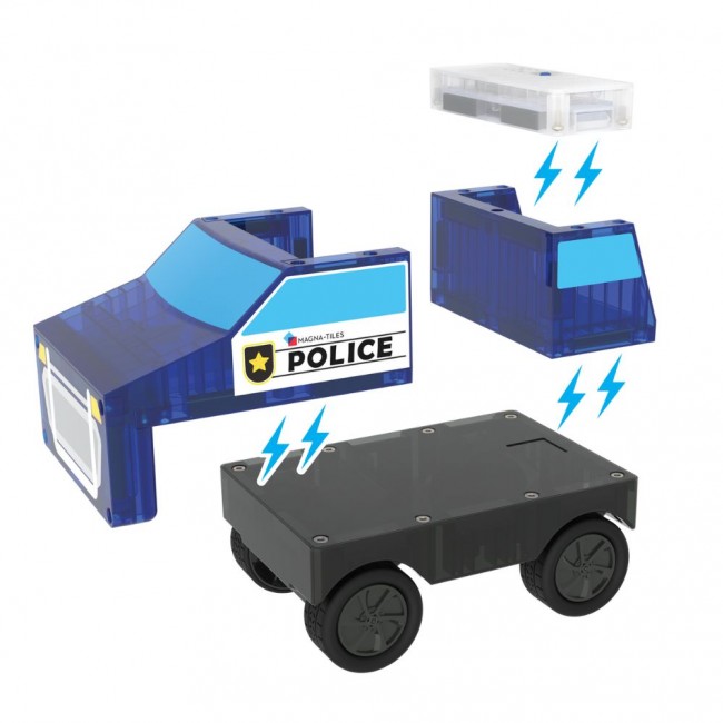 Klocki magnetyczne MAGNA-TILES - Police Station 35 el.