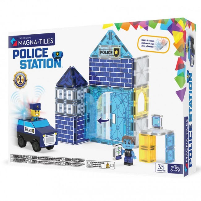 Klocki magnetyczne MAGNA-TILES - Police Station 35 el.