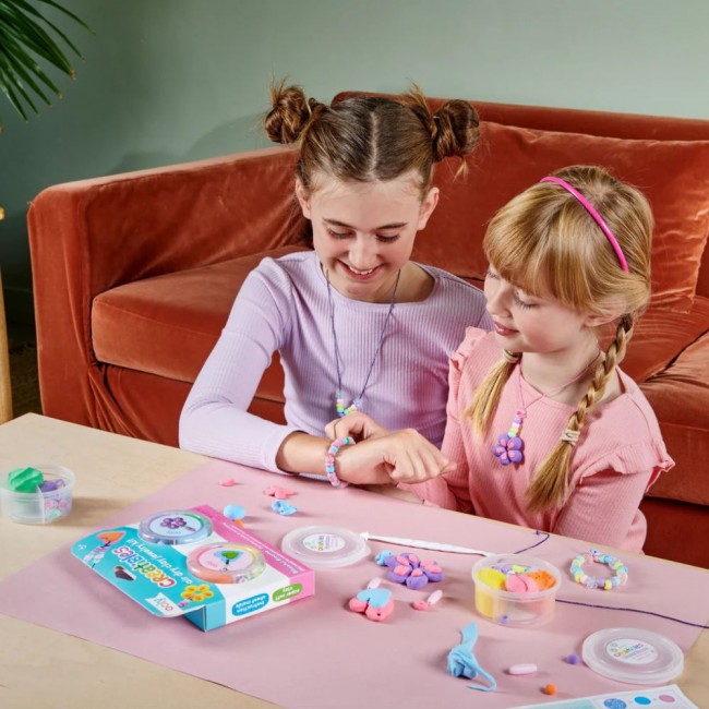 Zestaw do tworzenia biżuterii z samoutwardzalnej pianki Ooly - Radosne Kwiaty