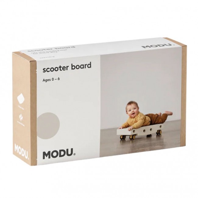 Platforma sensoryczna Scooter Board MODU - Sand Grey/Honey Yellow