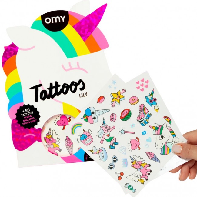Tatuaże dla dzieci OMY - Lily 50 szt.