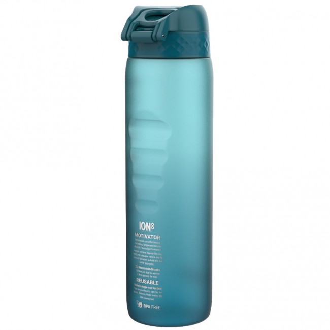 Butelka do picia 1000 ml ION8 - Motivator Gradient Deep Teal/Sonic Blue
