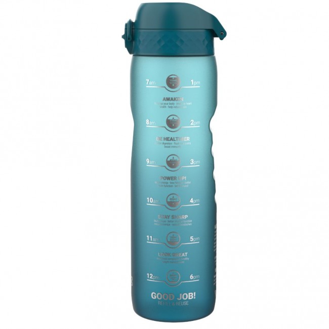 Butelka do picia 1000 ml ION8 - Motivator Gradient Deep Teal/Sonic Blue