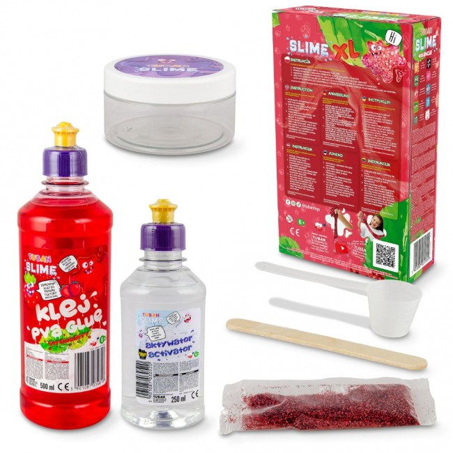 Zestaw DIY TUBAN - Slime Truskawka XL