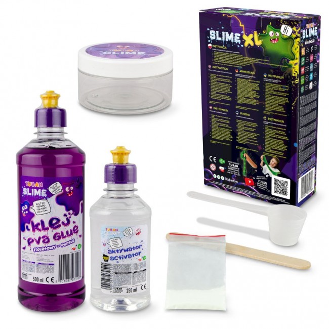 Zestaw DIY TUBAN - Slime Świecący w ciemności XL