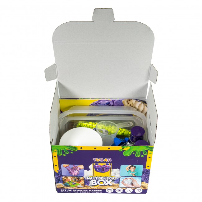Zestaw mas do zabaw sensorycznych TUBAN - Multisensory Box