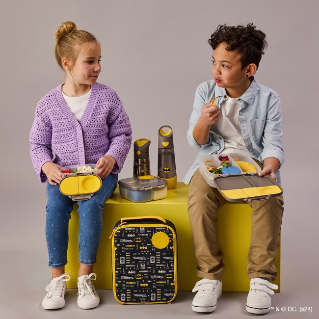 Tritanowa butelka ze słomką 600 ml B.box - Batman