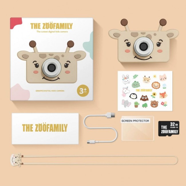 Aparat cyfrowy dla dzieci The Zoofamily - Żyrafa
