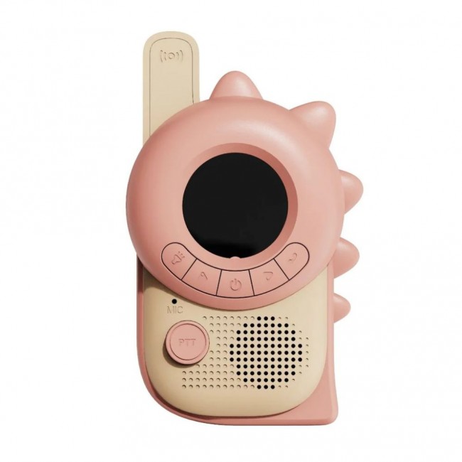 Walkie Talkie dla dzieci The Zoofamily - Dinozaur różowy i zielony