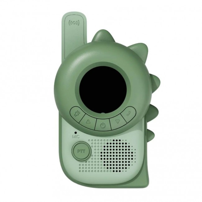 Walkie Talkie dla dzieci The Zoofamily - Dinozaur różowy i zielony