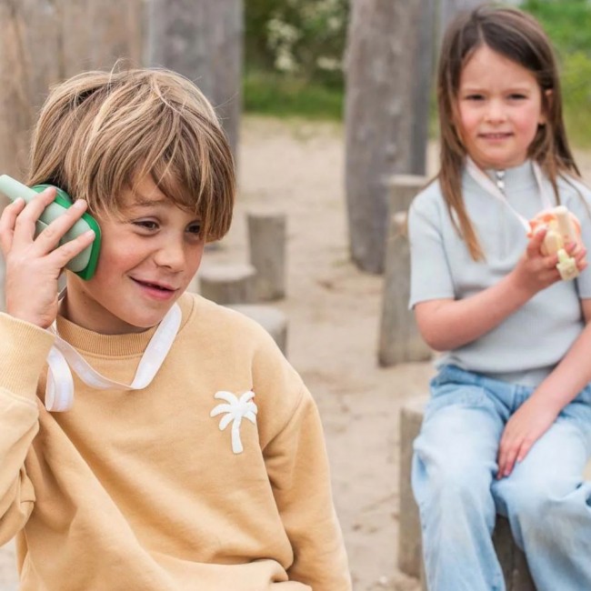Walkie Talkie dla dzieci The Zoofamily - Dinozaur różowy i zielony