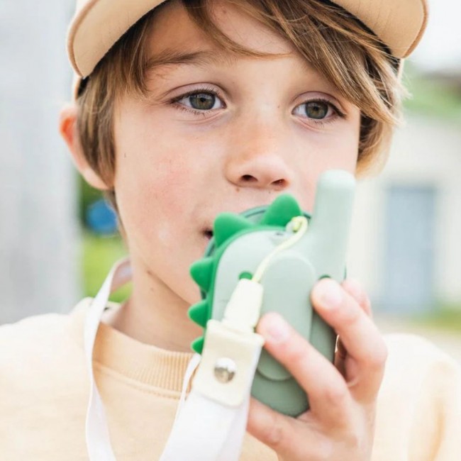 Walkie Talkie dla dzieci The Zoofamily - Dinozaur różowy i zielony