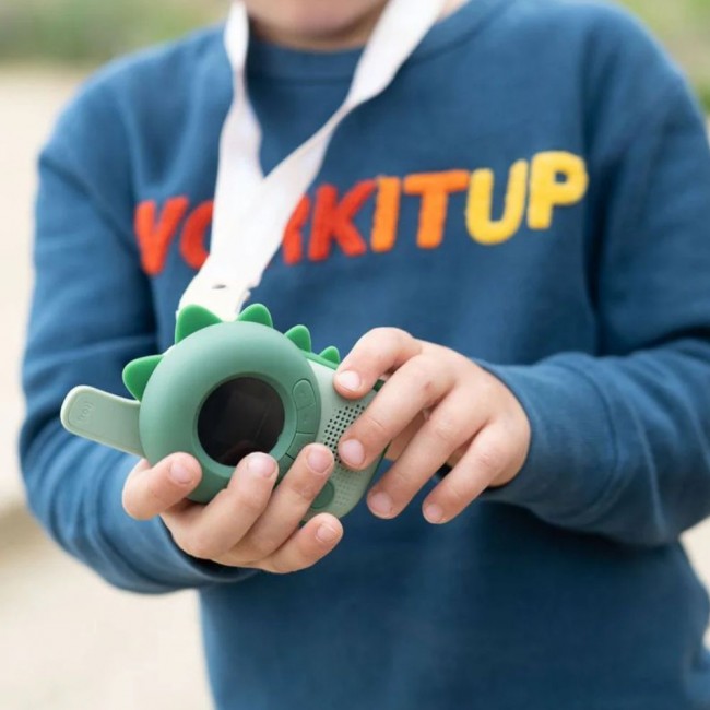 Walkie Talkie dla dzieci The Zoofamily - Dinozaur różowy i zielony