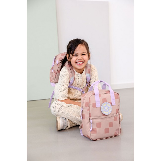 Plecak mini kwadratowy Pattern Party Lassig - Rose