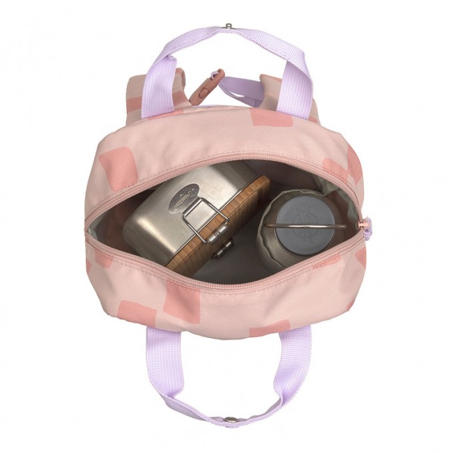 Plecak mini kwadratowy Pattern Party Lassig - Rose