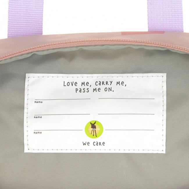 Plecak mini kwadratowy Pattern Party Lassig - Rose