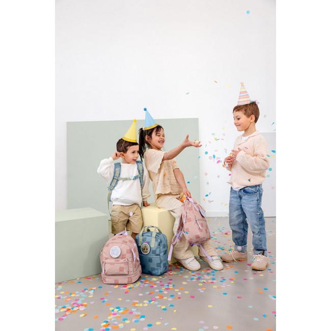 Plecak mini kwadratowy Pattern Party Lassig - Rose