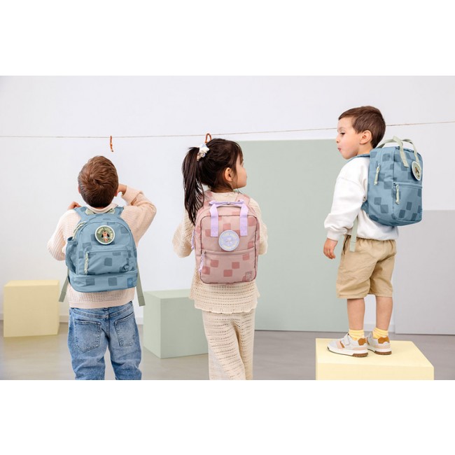 Plecak mini kwadratowy Pattern Party Lassig - Rose