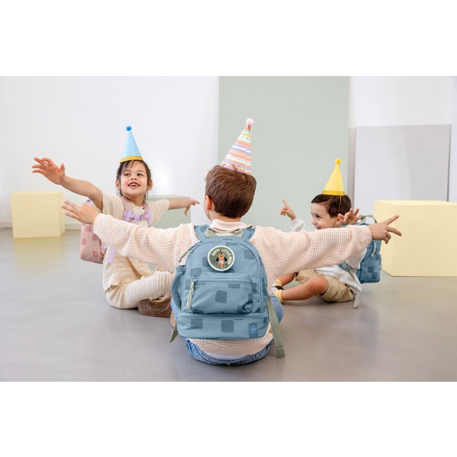 Plecak mini kwadratowy Pattern Party Lassig - Rose