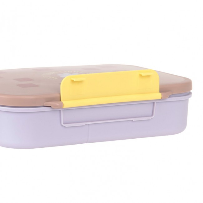 Lunchbox Bento z przegródkami Lassig Pattern Party - Rose/lilac