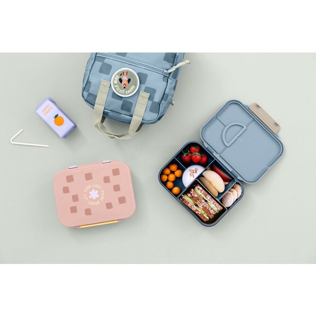 Lunchbox Bento z przegródkami Lassig Pattern Party - Rose/lilac