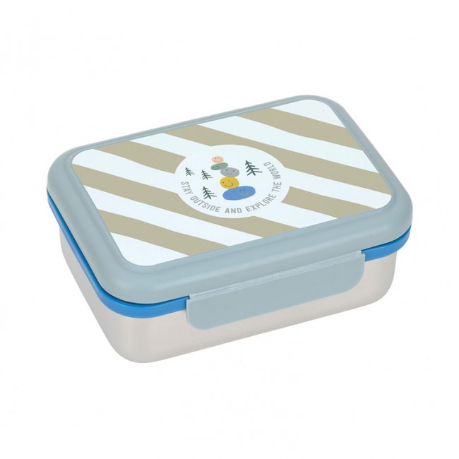 Lunchbox ze stali nierdzewnej Lassig Sunny Explorer - green/blue