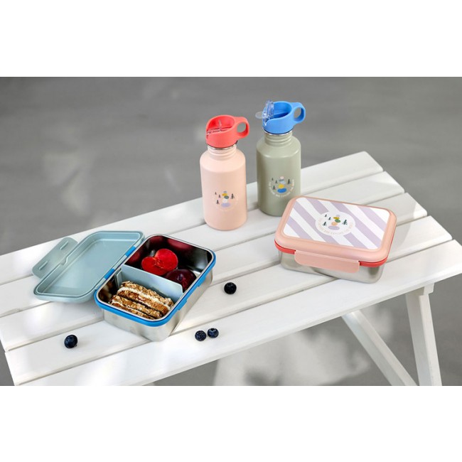 Lunchbox ze stali nierdzewnej Lassig Sunny Explorer - green/blue