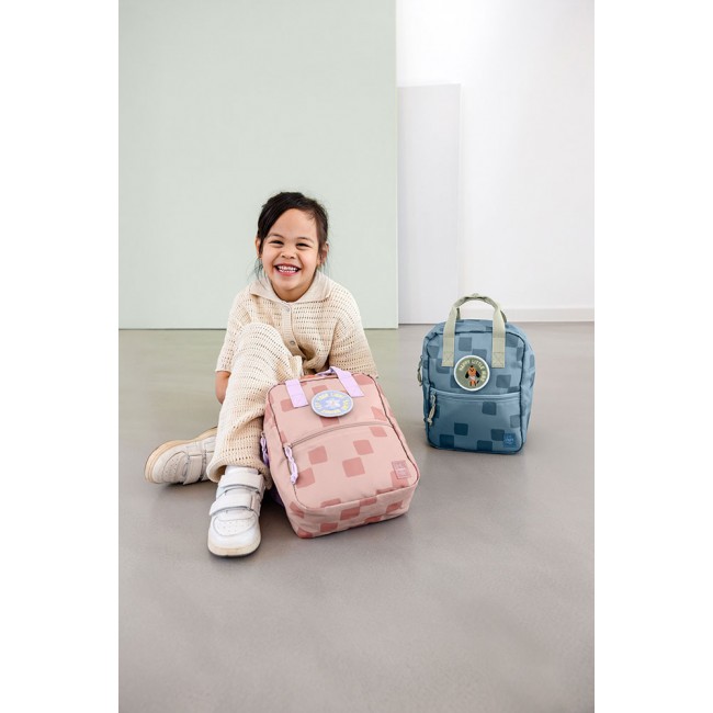 Plecak mini kwadratowy Lassig Pattern Party - Blue