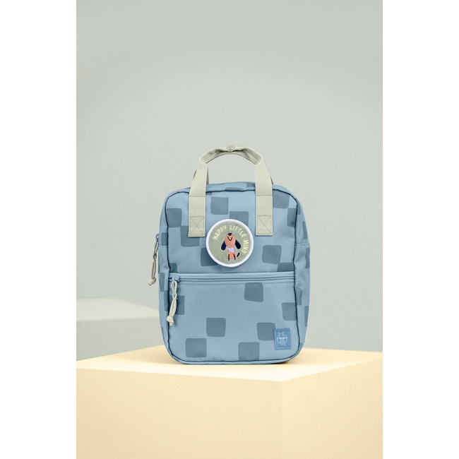 Plecak mini kwadratowy Lassig Pattern Party - Blue
