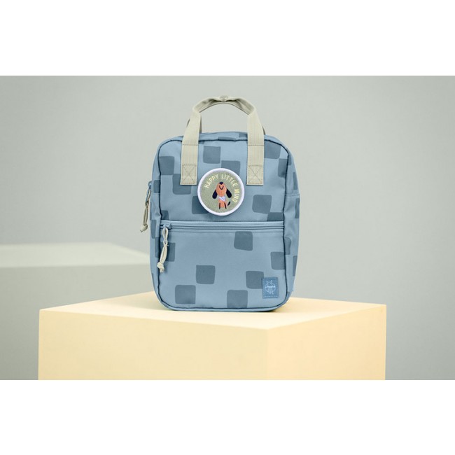 Plecak mini kwadratowy Lassig Pattern Party - Blue