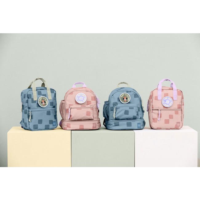 Plecak mini kwadratowy Lassig Pattern Party - Blue