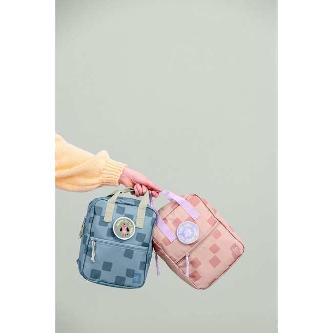 Plecak mini kwadratowy Lassig Pattern Party - Blue