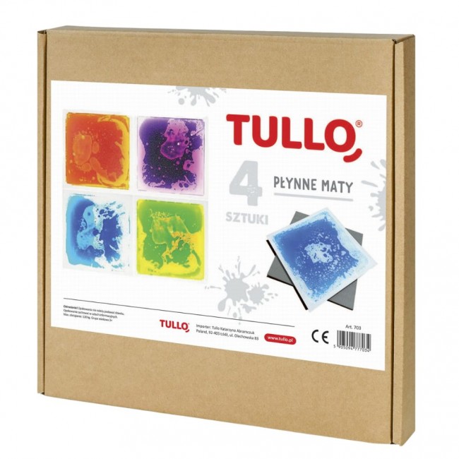 Ścieżka sensoryczna Tullo - sensoryczne płytki z cieczą 30 cm 4 szt.