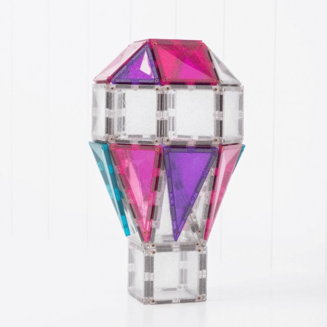 Klocki magnetyczne Connetix - Glitter Unicorn Pack 56 el.