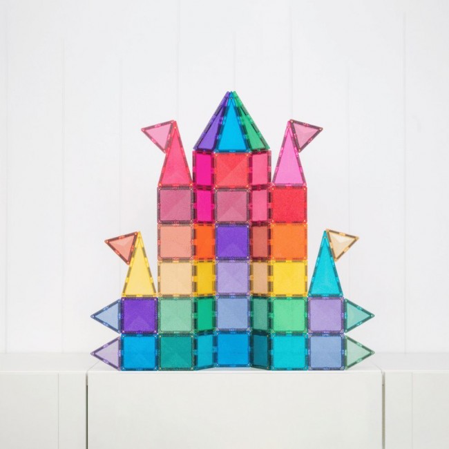 Klocki magnetyczne Connetix - Glitter Castle Pack 48 el.