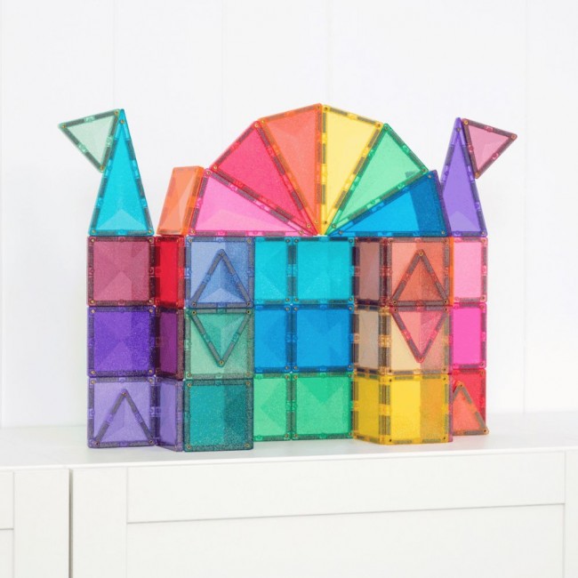 Klocki magnetyczne Connetix - Glitter Castle Pack 48 el.