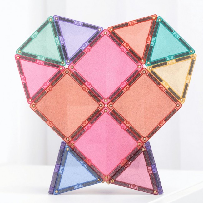 Klocki magnetyczne Connetix - Glitter Castle Pack 48 el.