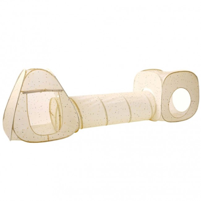 Zestaw namiotów 3w1 dla dzieci z tunelem 3 Sprouts - Terrazzo Beige