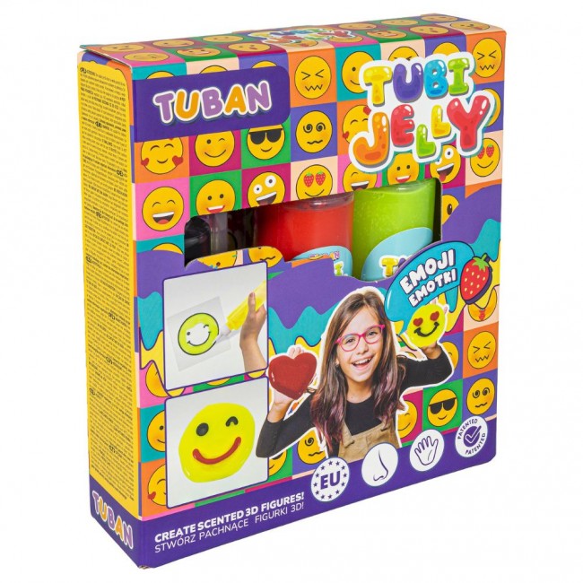 Zestaw Tubi Jelly TUBAN 3 kolory - Emotki