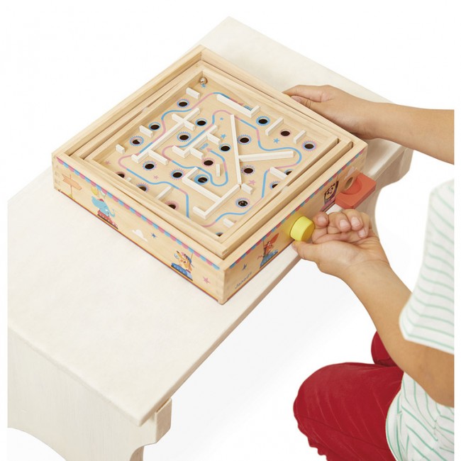 Gra zręcznościowa Janod - Labirynt Ball Maze Applepop