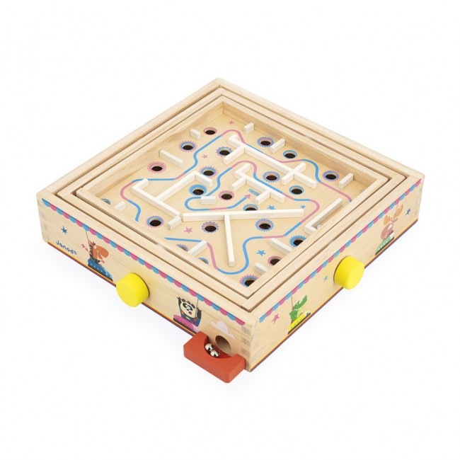 Gra zręcznościowa Janod - Labirynt Ball Maze Applepop
