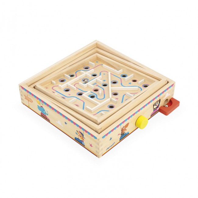 Gra zręcznościowa Janod - Labirynt Ball Maze Applepop